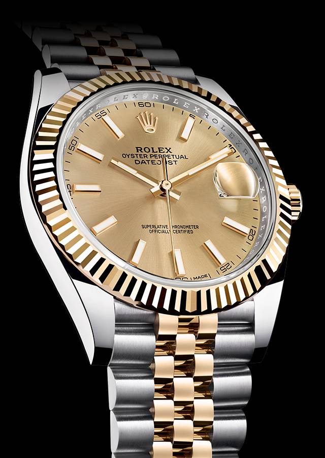 Swiss Replica Datejust 41 Golden Steel and 3235 movement