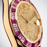 Yellow Gold Rolex Pearlmaster 34 Replica Watches For Women