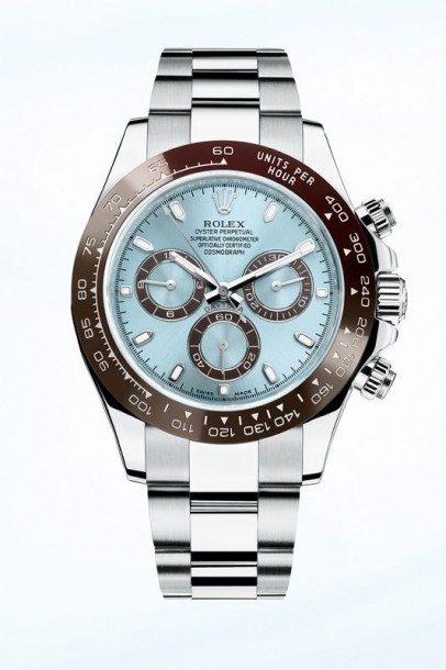 Rolex Cosmograph Daytona Replica Swiss Watches With Ice Blue Dials For Sale