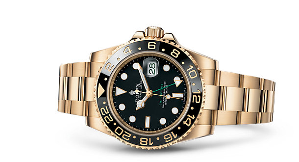 Black And Yellow Gold Rolex GMT-Master II Fake Watches Of Good Quality