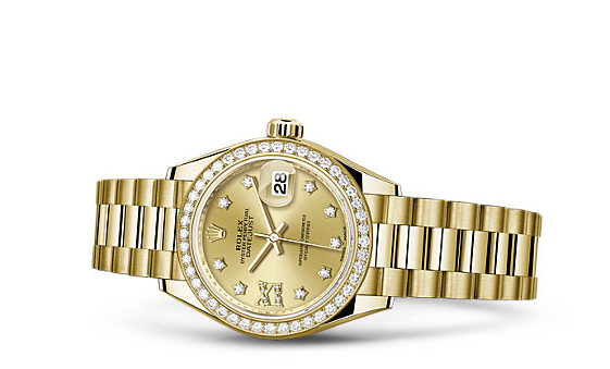 Two Rolex Lady-Datejust Fake Luxury Watches With Diamond Bezels As Reviewed