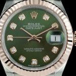 Two Charming Rolex Replica Watches With Olive Green Dials For You