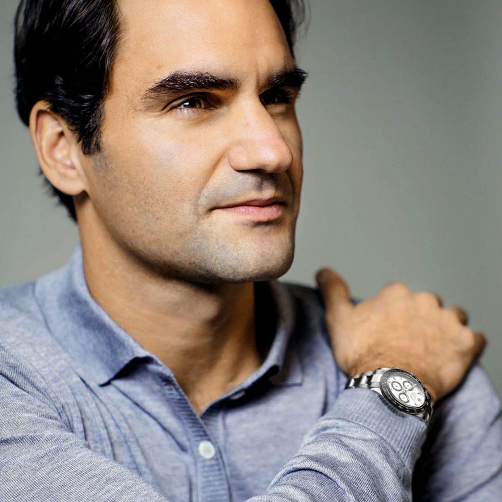 Roger Federer With Rolex Cosmograph Daytona 116500LN Replica Watches