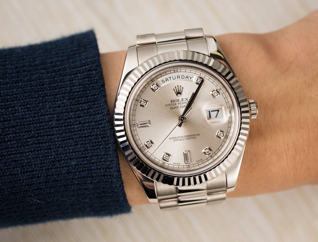 Let These Rolex Day-Date 218239 Replica Watches Tell You What Is Elegance