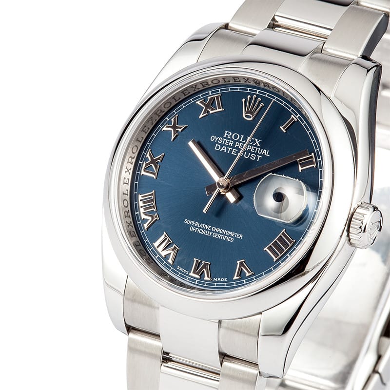 With the cool blue dial, this replica Rolex watch is specially designed for summer.