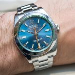 Orange Second Hand Rolex Milgauss Replica Watches With Eye-catching Appearance