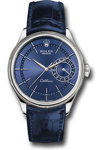 For the eye-catching blue color, this replica Rolex watch easily reminds of the genntlemen.