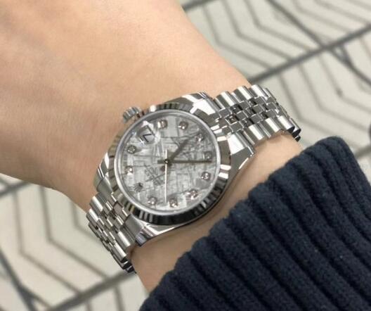 Rolex Datejust Replica Watch With Meteorite Dial For Women