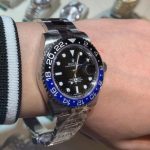 Luxury Rolex GMT-Master II Replica Watch With Black Dial