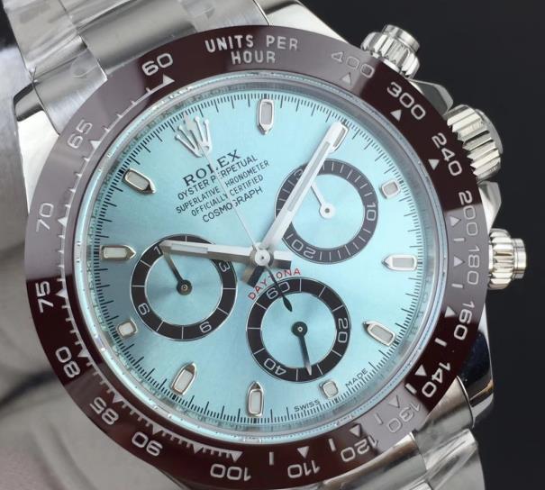 Rolex Daytona Replica Watch Ice-Blue Dial Shows Luxury And Sophistication