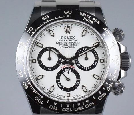 The white dial Rolex Daytona is very difficult to get.