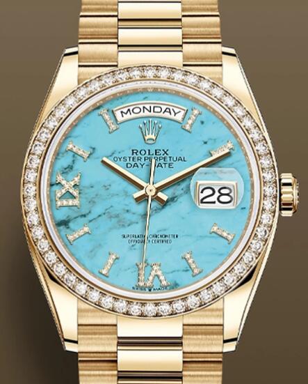 Drake’s Turquoise Top Replica Rolex Day-Date Watches Online Shine At The Raptors Game