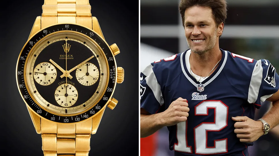 Tom Brady Rocked an Ultra-Rare 1:1 Replica Rolex Daytona to Help Kick Off the Patriots Game