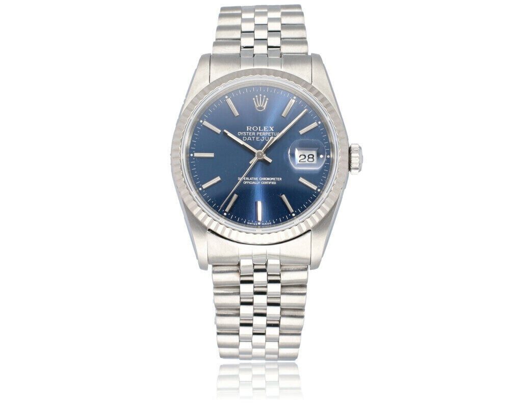 Swiss Made Rolex Datejust Replica Watches With Blue Dials Online